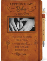 Letters To My Baby In Heaven Journal 200 Pages Notebook A5 Lined with Window in Cover, Angel Baby Miscarriage, Memorial Sympathy Condolence Remembrance Grieving Gifts for Loss of Baby